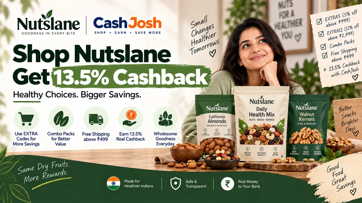 Nutslane Coupons & Cashback: Flat 13.5% (September 2026)